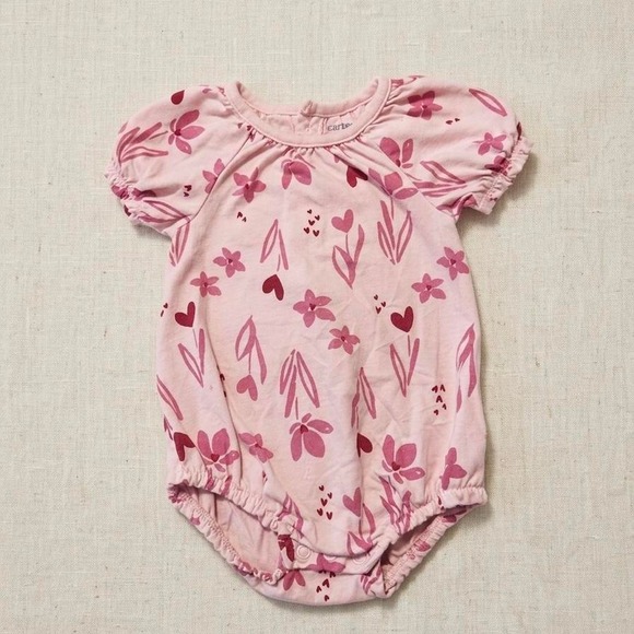 Carter's Other - Carter's Pink Bubble Romper 6M Summer